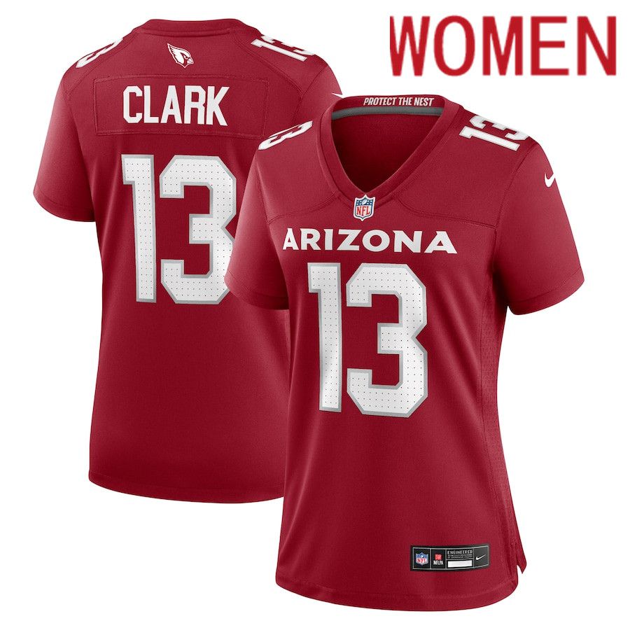 Women Arizona Cardinals #13 KeiTrel Clark Nike Cardinal Game NFL Jersey->women nfl jersey->Women Jersey